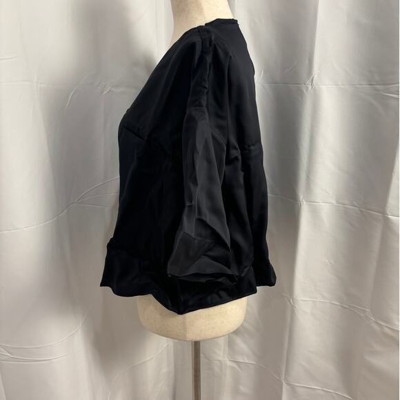 NWT Ettitude Sateen Set - Short Sleeve Shirt & Shortie - Onyx - Picture 3 of 9